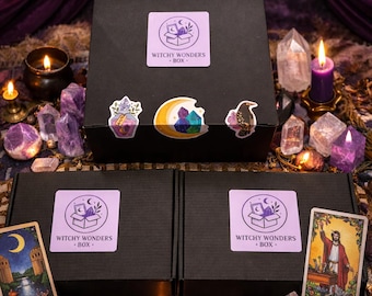 Large Witchy Mystery Box – Crystals, Tarot, Pagan and Spiritual Gifts | Mystical Surprise Box for Witches, Astrology and Magic Lovers