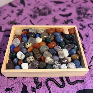 Assorted Crystal Tumbles | Medium-Large Tumbled Healing Crystals | Intuitively Chosen Crystal | Witchy Gift | Altar Supplies | Magical Stone