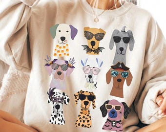 Spooky Great Dane Halloween PNG, Cute Dog Costume Digital Design, Ghost Witch Pirate Dog Sublimation, Spooky Season DTF Print Graphic