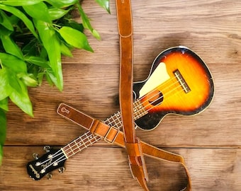 Correa de cuero suave con hebilla para guitarra / Bajo / Guitarra eléctrica / Correa cómoda con esponja / Regalo para guitarristas