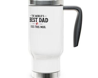 Dad You're Awesome Travel Mug | 14oz Stainless Steel Handle Tumbler