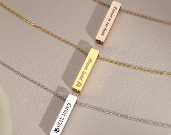 Personalisierte Urne Halskette für Asche, Gedenkgravur, Benutzerdefinierte Halskette, Verlust des Hundegeschenks, Schmuck für Mensch oder Hund, Geschenk für sie