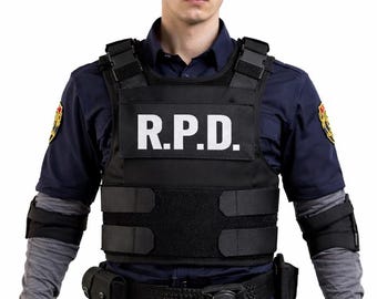 Gilet RPD di Resident Evil 2 / Gilet ispirato a Leon Kennedy per cosplay di RE2 / Costume tattico della polizia