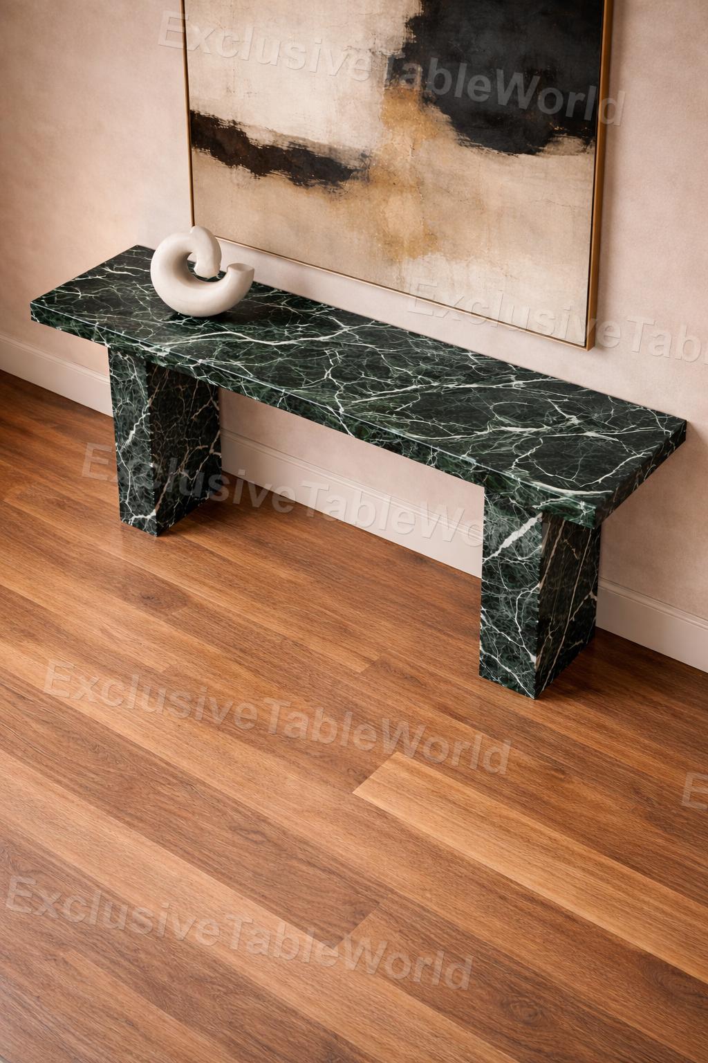 Luxury Green Marble Console Table Handcrafted Italian Marble Hallway — free download