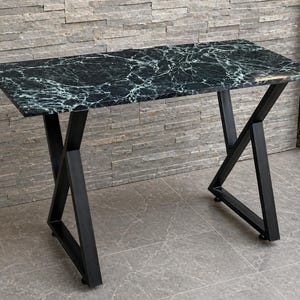 Black Marble Top Console Table, Contemporary Sofa Table Luxury Marble Console Table Contemporary Marble Sofa Table