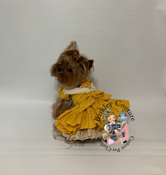 green emerald velvet dress Amazon.com : Fitwarm Maple Dog Dress, Ruffled Doggy Thanksgiving Dress, Fall  Dog Clothes for Small Dogs Girl, Pet Outfit, Red, Orange, Large : Pet  Supplies main image 1