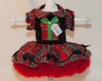 Christmas Plaid Package Dress