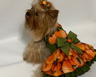 Olive Green Pumpkin Dress