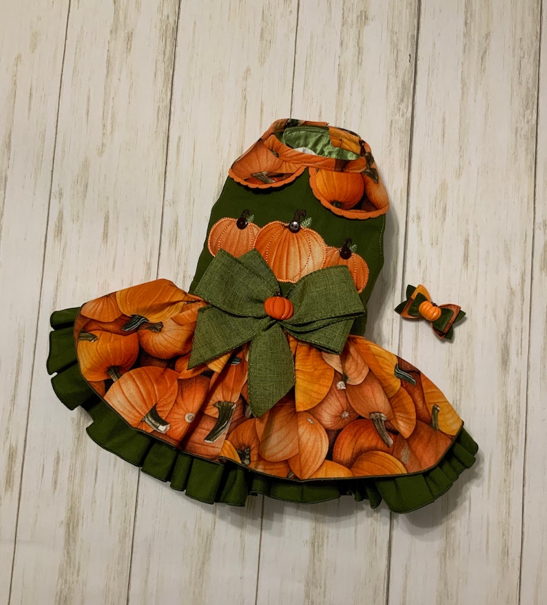 Olive Green Pumpkin Dress