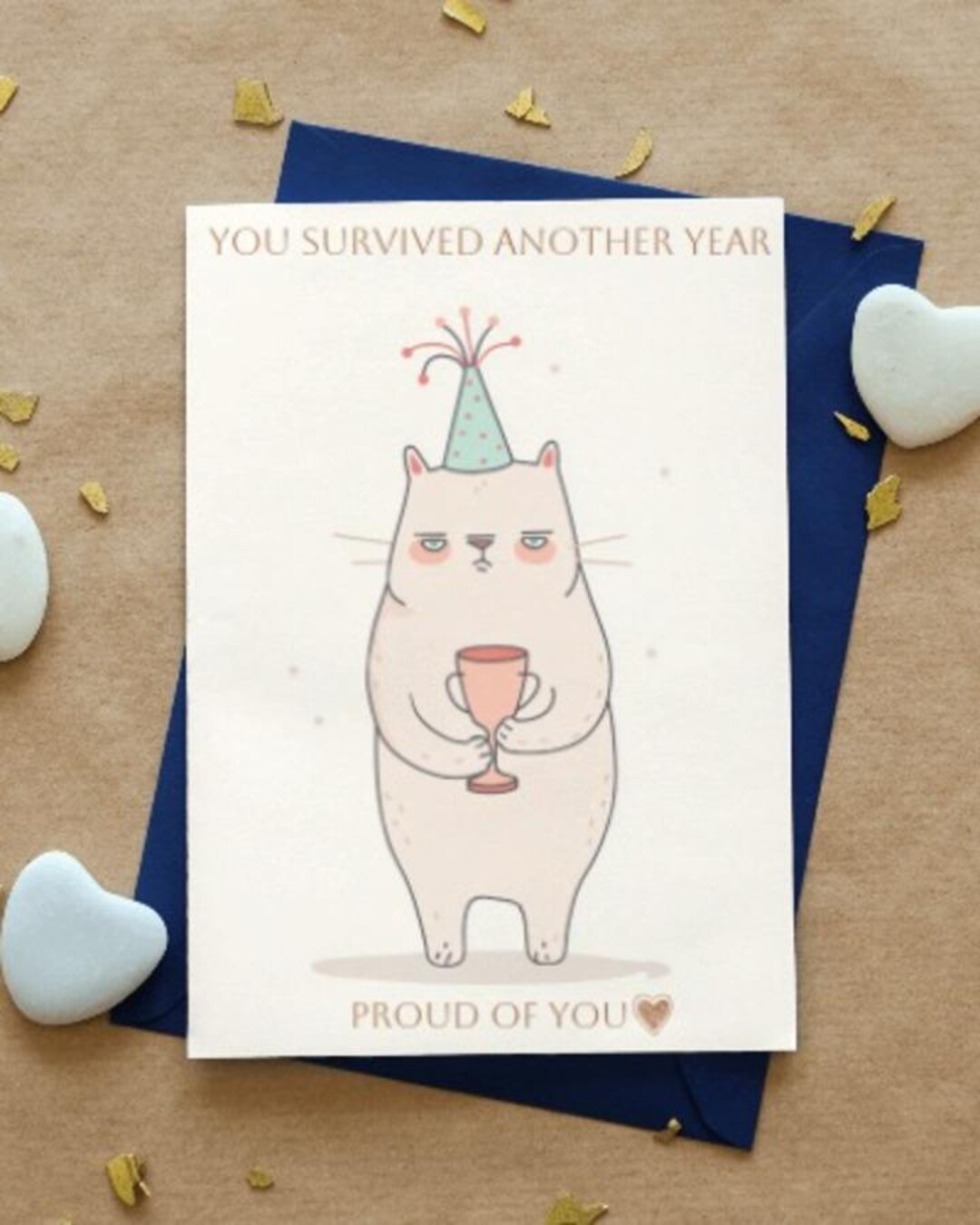 Funny Grumpy Cat Birthday Card – Sarcastic Printable for Adults ...