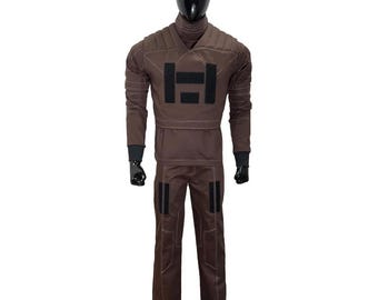 Mandalorian Cosplay Costume | Star Wars Bounty Hunter Flight Suit & Vest | 3-Piece Mando Outfit | Gift for  Fans