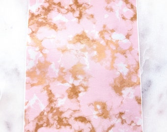 Pink Gold Marble CLAY TRANSFER PAPERS, Jewelry Making Supply