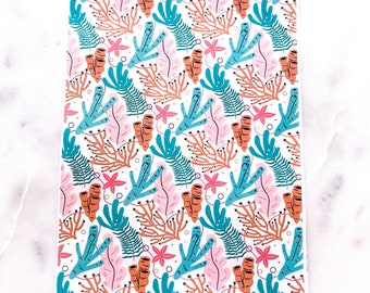 TR115 Coral Reef Ocean CLAY TRANSFER PAPIER, Sieraden maken aanbod