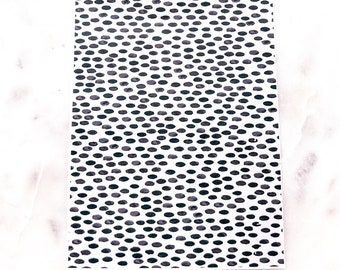 TR101 Black Dots CLAY TRANSFER PAPERS, Jewelry Making Supply