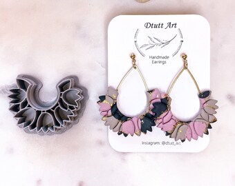 TULIP ARC CUTTER// Floral Tulips Clay Cutters Set, pla Filament, Sharp Clay Cutters, 0.4mm Cutting Edge