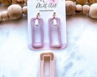 SKINNY HOLLOW RECTANGLE Cutter // Polymer Clay Cutter, Pla Filament, Sharp Clay Cutters, 0.3mm Cutting Edge
