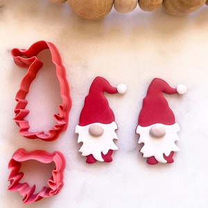 HOLIDAY GNOME Clay CUTTERS // Pla Filament, Winter Clay Cutters, 0.4mm Cutting Edge