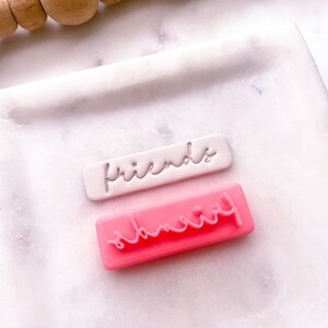 FREUNDE STEMPEL und AUSSCHNEIDER // Pla Filament, Friendship Clay Cutters, 0.3mm Schneide