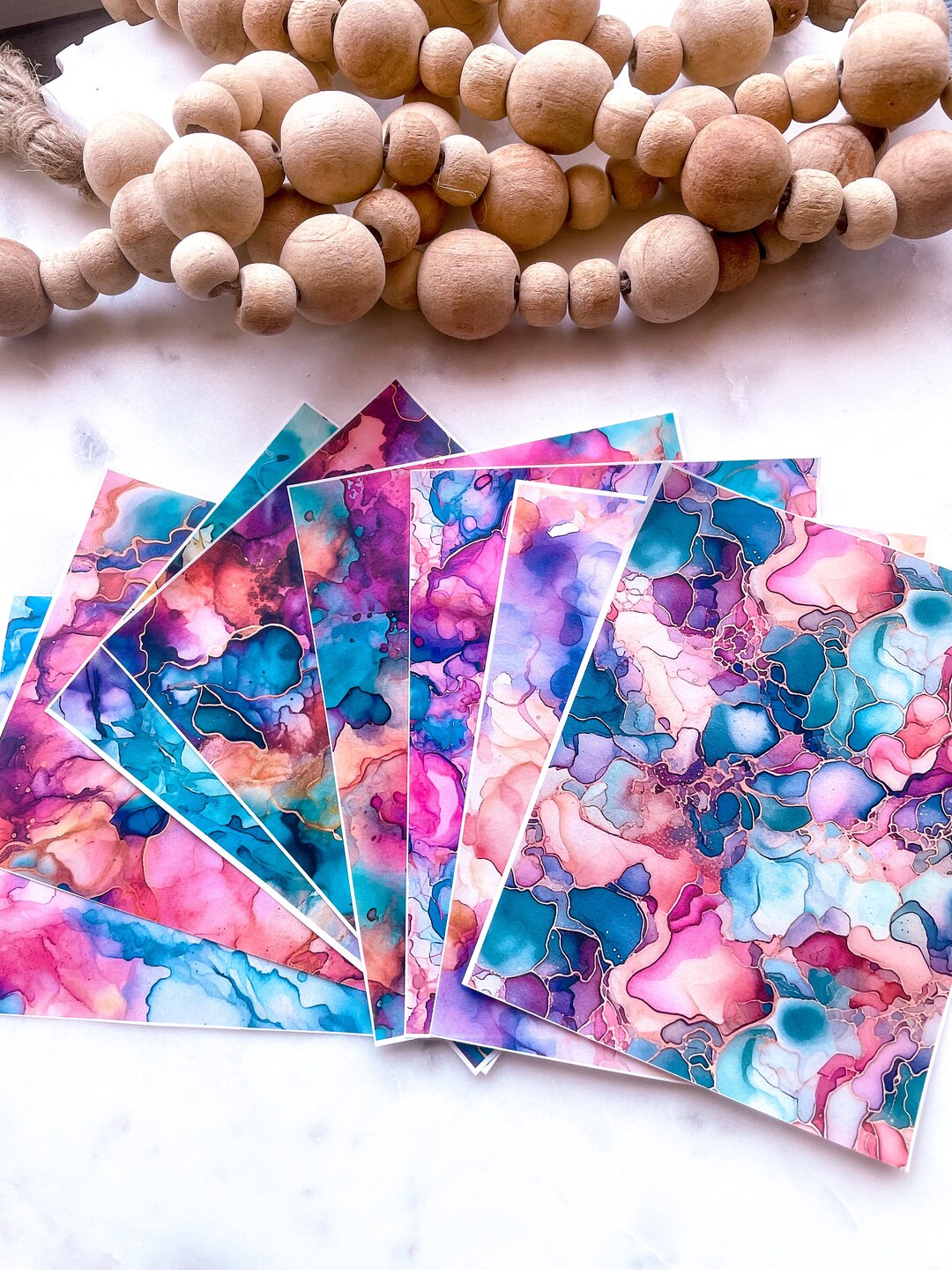 Bright ALCOHOL INK Clay Transfer Paper, Jewelry Making Supply Etsy