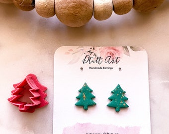 Mini CLAY CUTTERS Christmas Pine Tree// PLA Filament, Winter Clay Cutters, Mini Small Stud Size, 0.4mm Cutting Edge