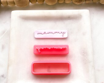MOMMY STAMP and CUTTER // Pla Filament, Mothers Day Clay Cutters, Motherhood Jewelry Supply, 0.3mm Cutting Edge