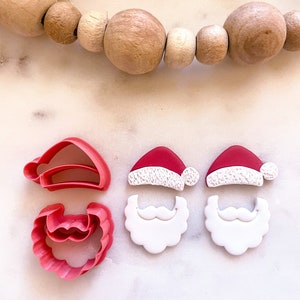 SANTA CLAUS Clay CUTTERS // Pla Filament, Winter Clay Cutters, 0.4mm Cutting Edge