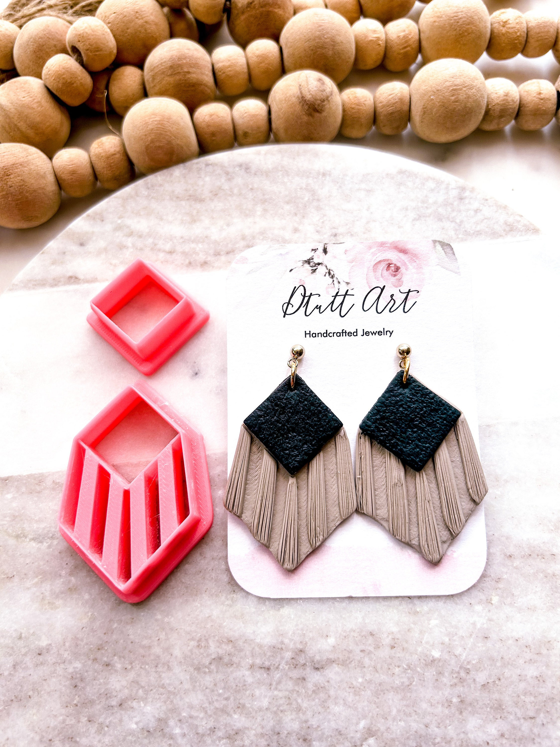 TRAPEZOIDAL SQUARE MACRAME Cutter // Polymer Clay Cutter, Pla Filament, Sharp Clay Cutters, 0.3mm Cutting Edge