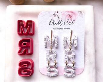 MRS BRIDE CUTTERS // Pla Filament, Wedding Day, Bachelorette Clay Cutters, Bridal Jewelry Supply, 0.3mm Cutting Edge