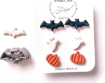 BAT CLAY CUTTERS// Halloween Clay Cutters, pla Filament, Spooky Bat Clay Cutter, Fall Clay Cutters, Mini Small Stud, 0.4mm Cutting Edge