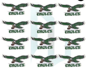 Pack Of 12 Philadelphia Eagle 5" Embroidered Jersey Patch - Iron On Sew On