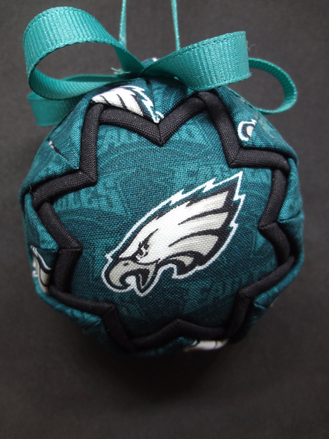 Quilted Fabric Ornament Football Philadelphia Eagles Etsy