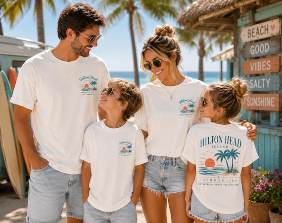 Custom Family Vacation Shirt, Matching Beach Tee, Personalized Trip Top, Summer 2026 Apparel, Girls Trip Outfit, Coastal Graphic Tee