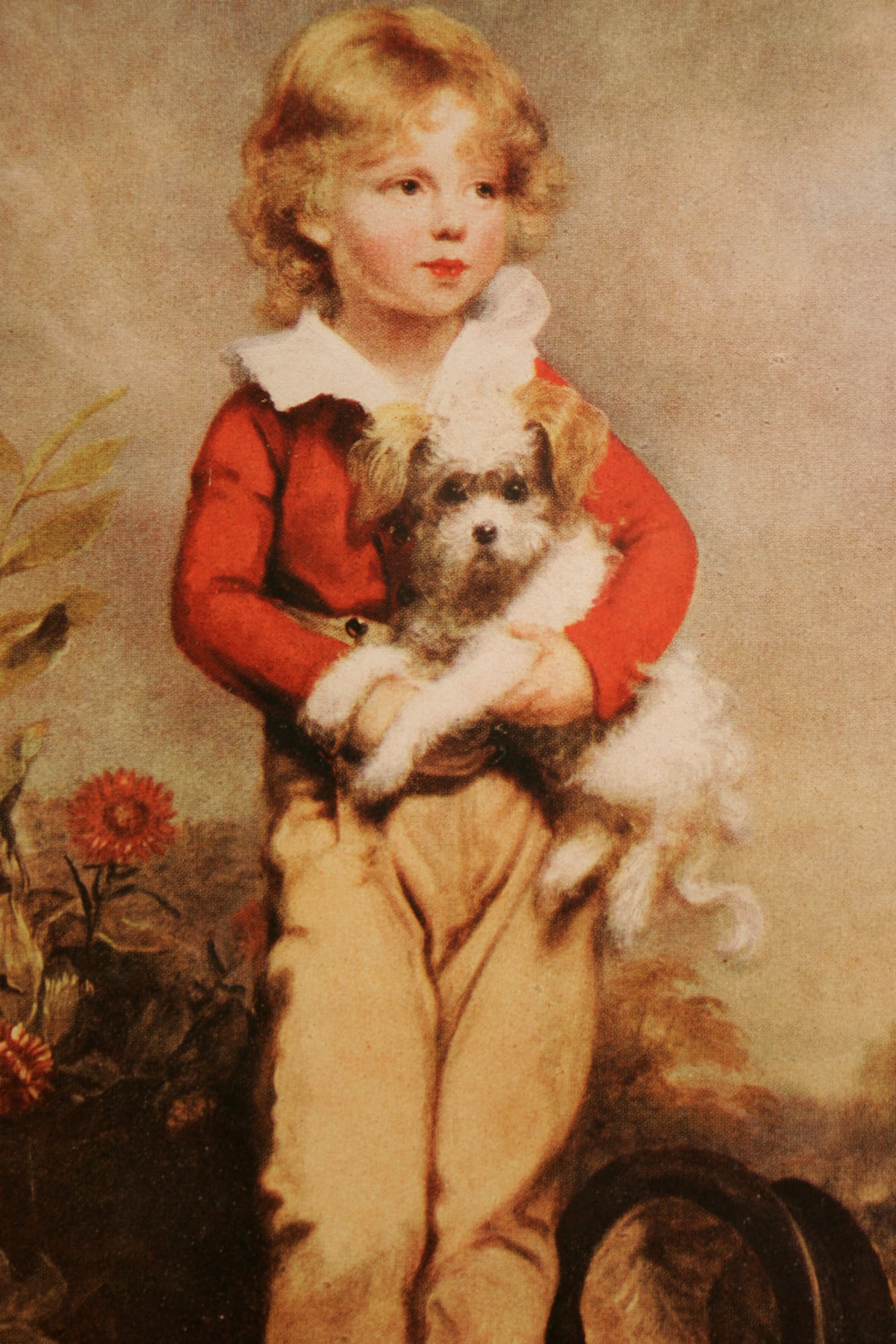 Vintage print of Famous Boy with Dog Painting mid Etsy