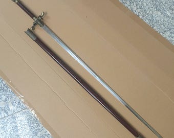 sewing needle sword with slender blade, Anime Identical Weapon Props,Artistic decorative items.
