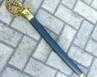 Captain's sword,hollow hand guard,Pirate of The Caribbean Regal Pirate Sword,Artistic Decorative Item.