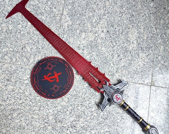 Replica della spada Crucible Blade – Espositore per cosplay in acciaio inossidabile (45 pollici)