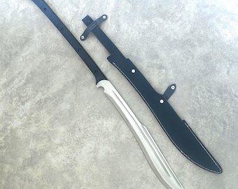 Naganata Polearm Sword Tempered Cast Stainless Steel,Artistic Decorative Item.