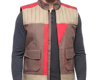 Galactic Scoundrel Cosplay Vest Pre Distressed Mandalorian Style Sci Fi Costume Outfit Vest