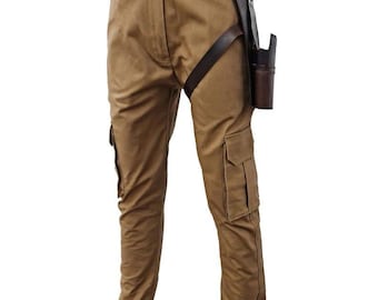 Star Wars Jedi Survivor Cal Kestis Pants Leather Holster Belt Cosplay Outfit