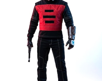 Anpassad Mandalorian flygdräkt 3-delad Star Wars Cosplay-kostym med prisjägare