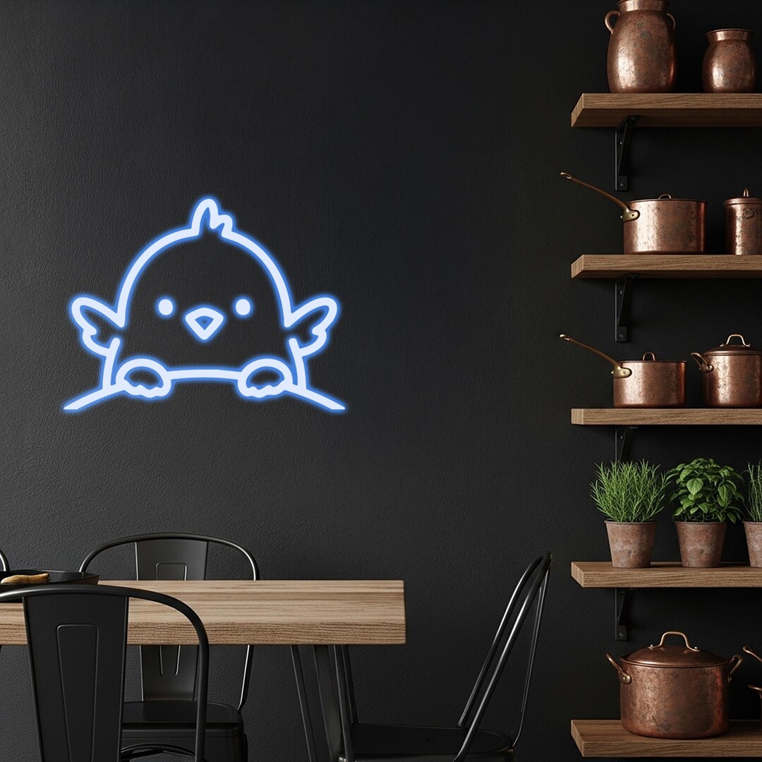 Chick LED Neon Sign, Baby Bird Nursery Decor, Farmhouse Style - Etsy