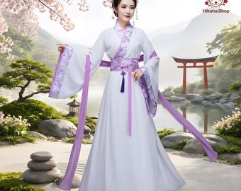 Chinese Hanfu Women, Vintage Tang Robe, Folk Dance Costume, Noble Princess Dress