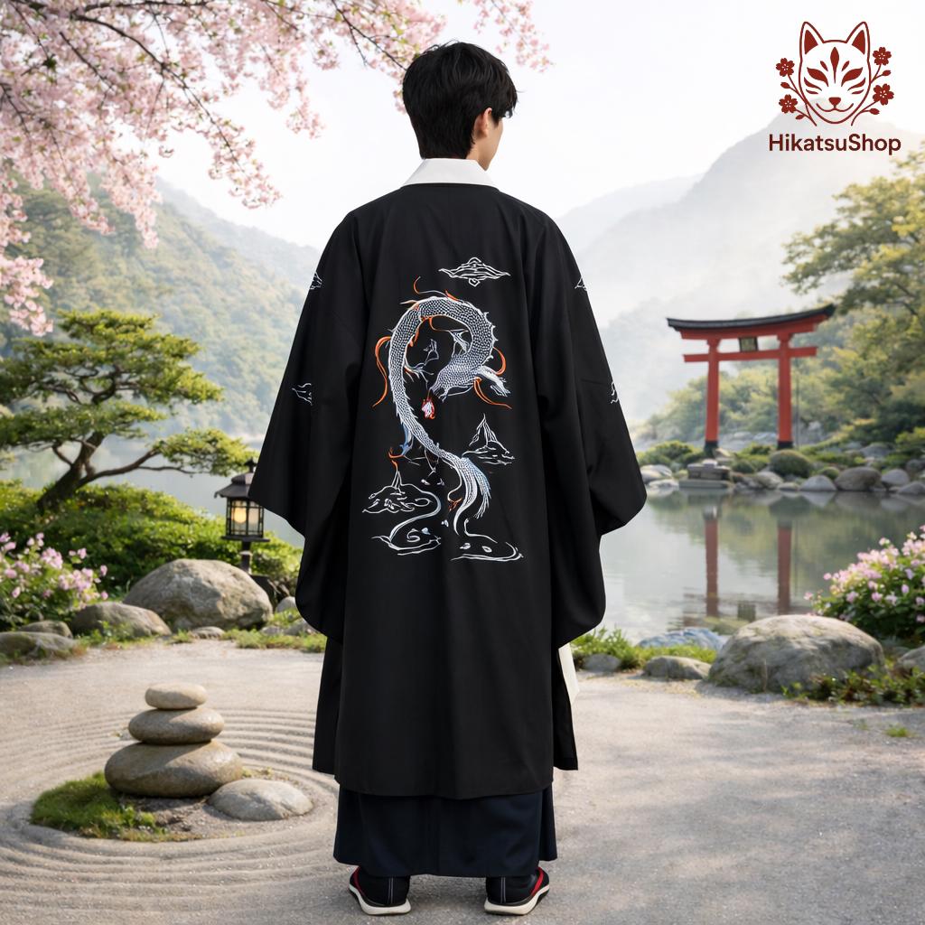 Men's Dragon Kimono Set – Vintage Samurai Japanese Robe - Etsy