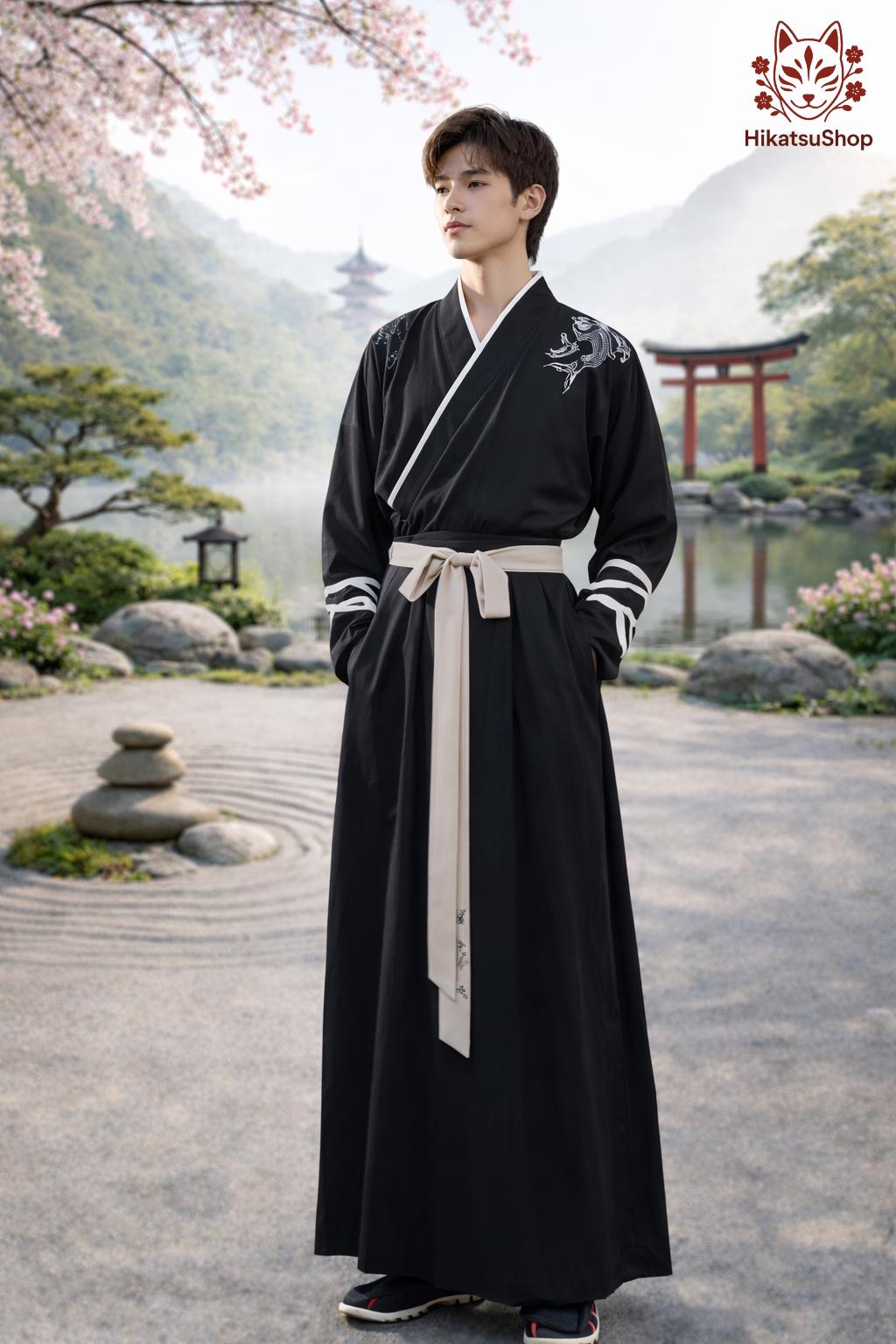 Men's Dragon Kimono Set – Vintage Samurai Japanese Robe - Etsy