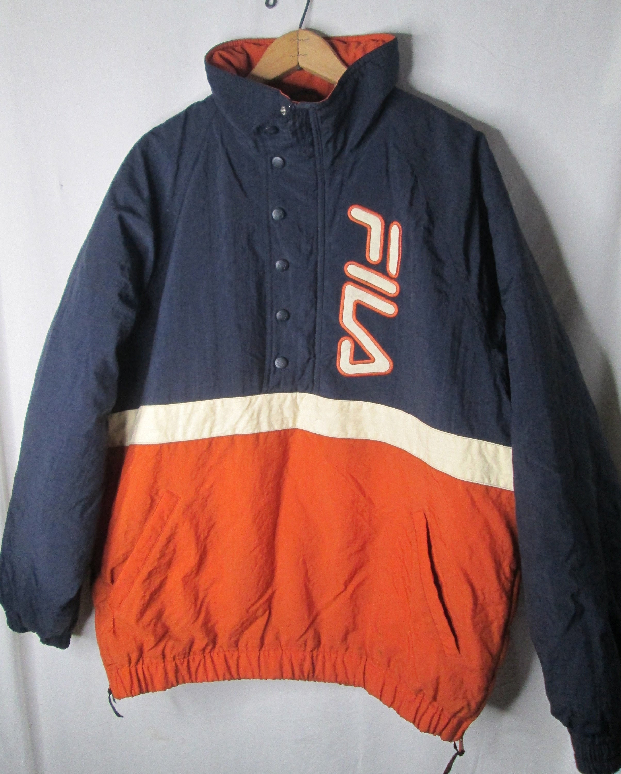 fila orange puffer jacket