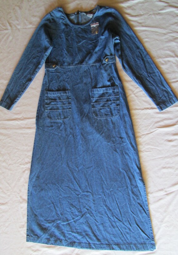modest denim dress
