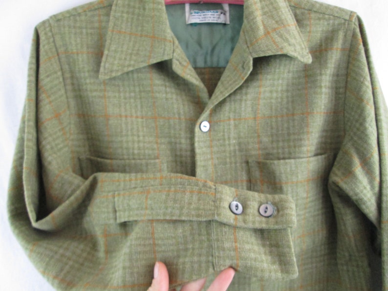 olive green button up shirt