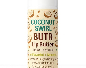 JUMBO Coconut Swirl BUTR Lip Balm