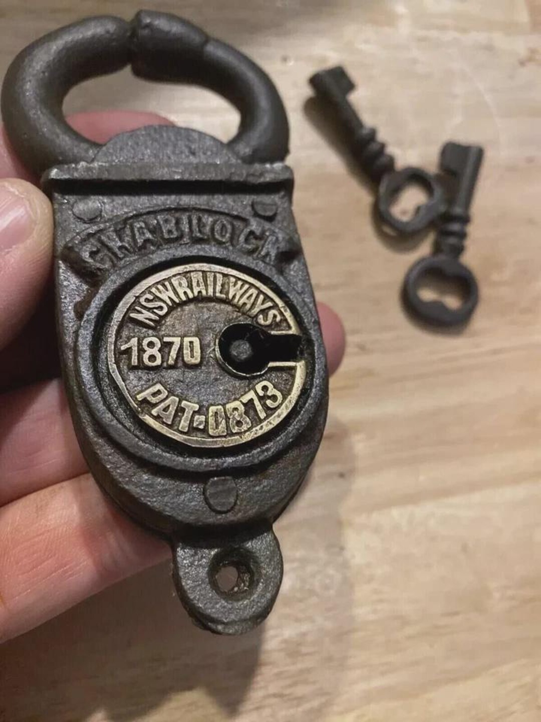 Handmade Lock Vintage Handmade Antique Lock It Works Padlock Antique Padlock Cast ...