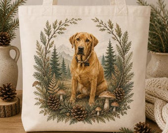 Custom Pet Tote Bag with Personalized Dog Portrait, Canvas Design